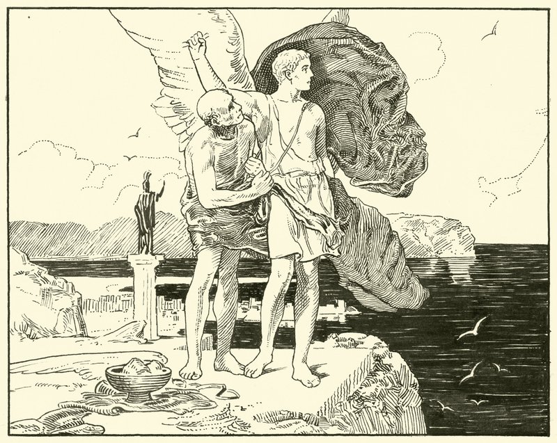 Ikaros (bläck på papper) av English School