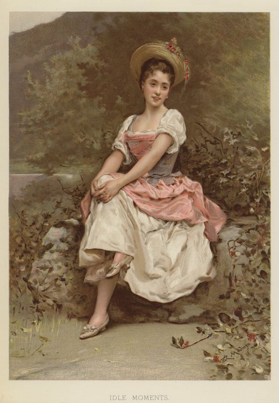Idle Moments (chromolitho) av English School