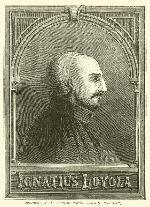 Ignatius Loyola (gravyr) av English School