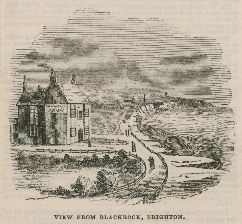 Illustration som visar jordskret i Brighton av English School