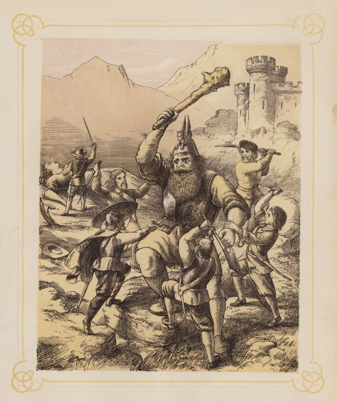Illustration till Bunyans Pilgrimsfärden (litografi) av English School