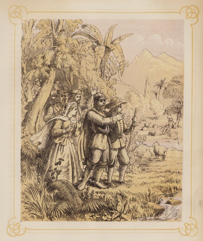 Illustration till Bunyans Pilgrimsfärden (litografi) av English School