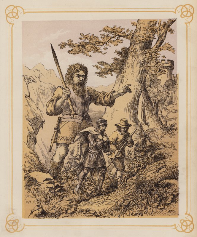 Illustration till Bunyans Pilgrimsfärden (litografi) av English School