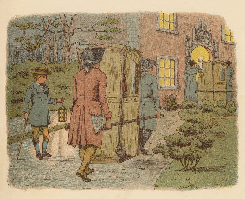 Illustration för Drömmar, danser och besvikelser (färglitografi) av English School