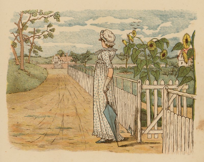 Illustration för Drömmar, danser och besvikelser (färglitografi) av English School