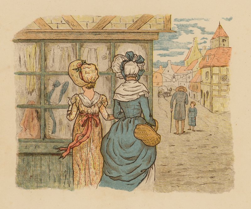 Illustration till Dreams, Dances, and Disappointments (färglitografi) av English School