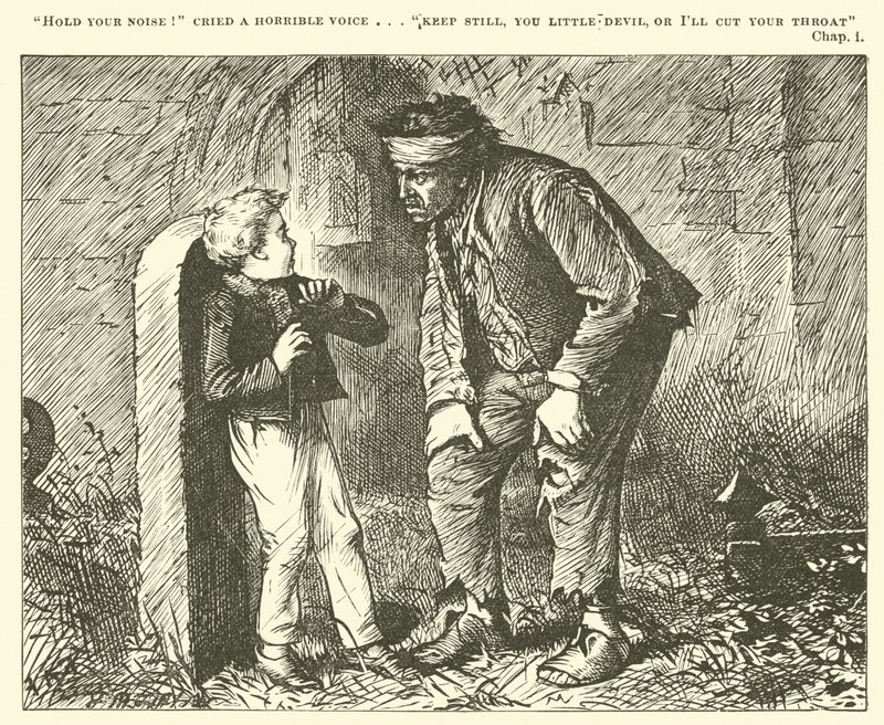 Illustration för stora förväntningar (gravyr) av English School