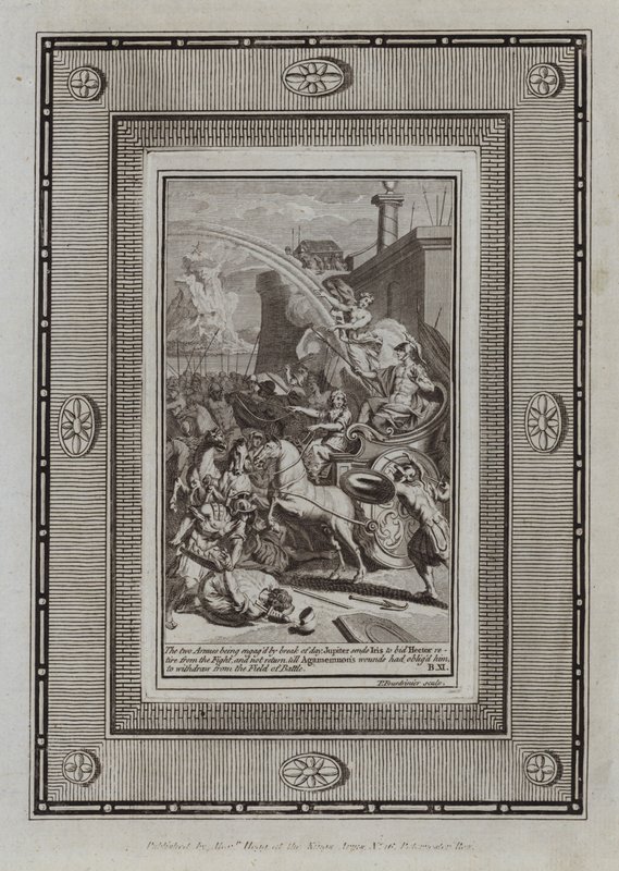 Illustration till Homeros Iliaden (gravyr) av English School