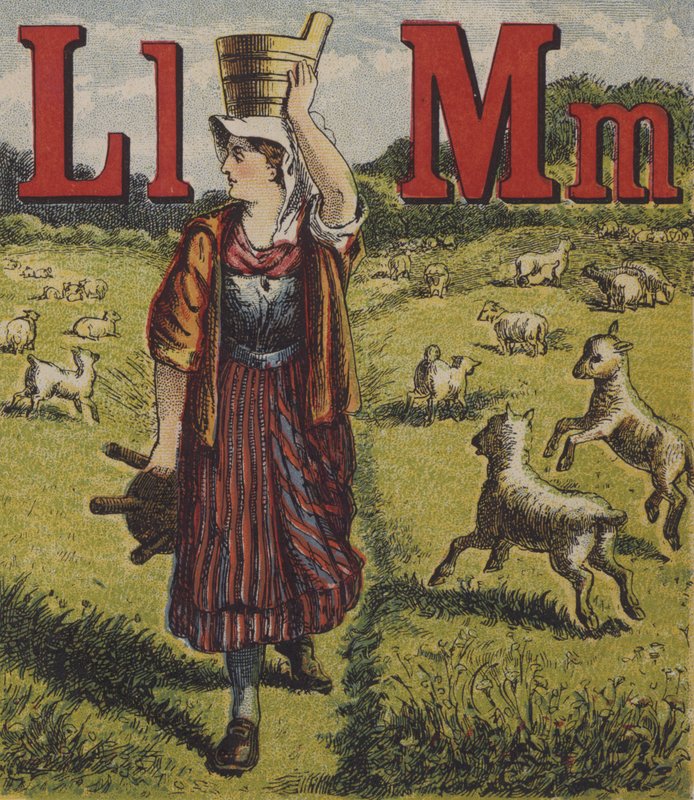 Illustration för John Bulls Farm Alphabet av English School