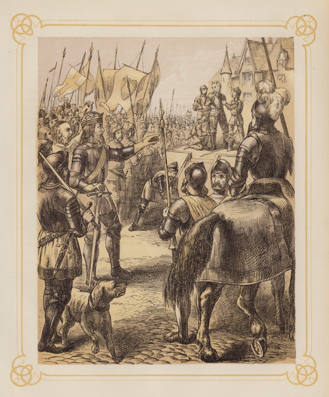 Illustration till John Bunyans Holy War (litografi) av English School