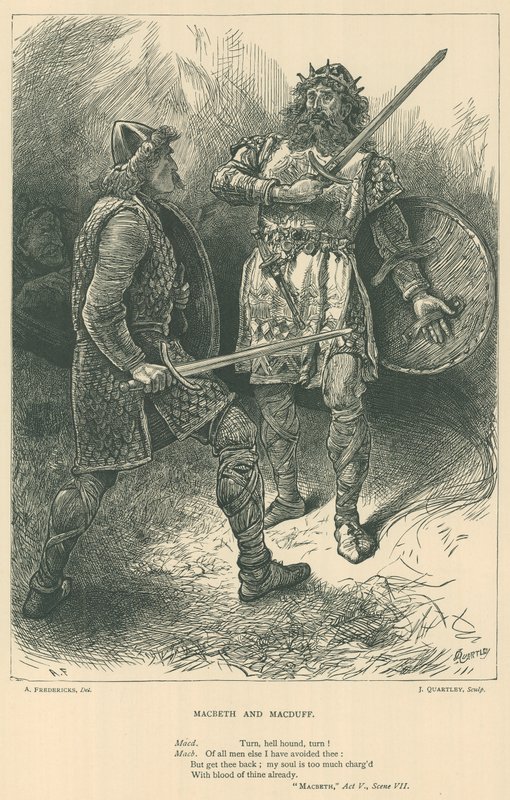 Illustration för Macbeth av English School