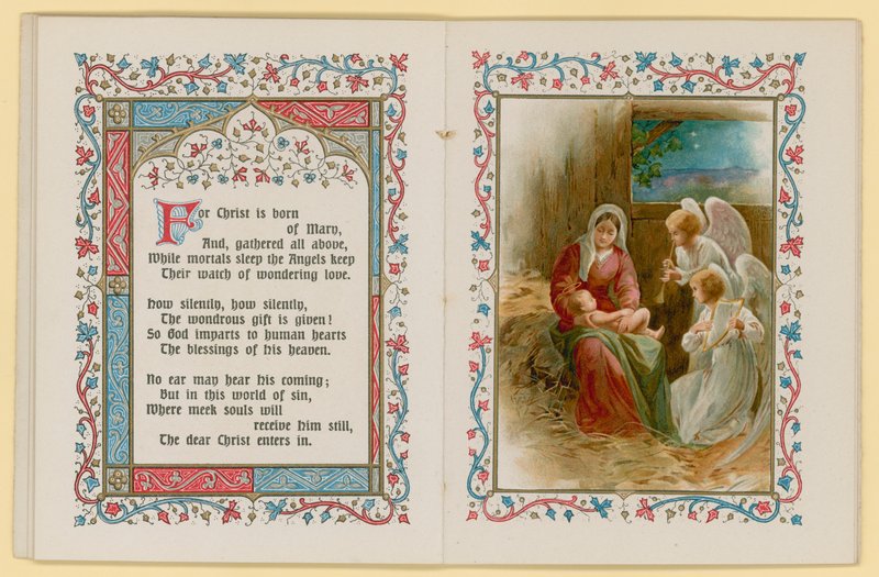 Illustration för O Little Town of Bethlehem av English School