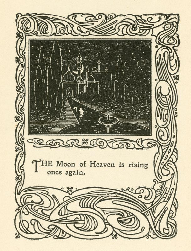 Illustration för Rubaiyat av Omar Khayyam (litho) av English School