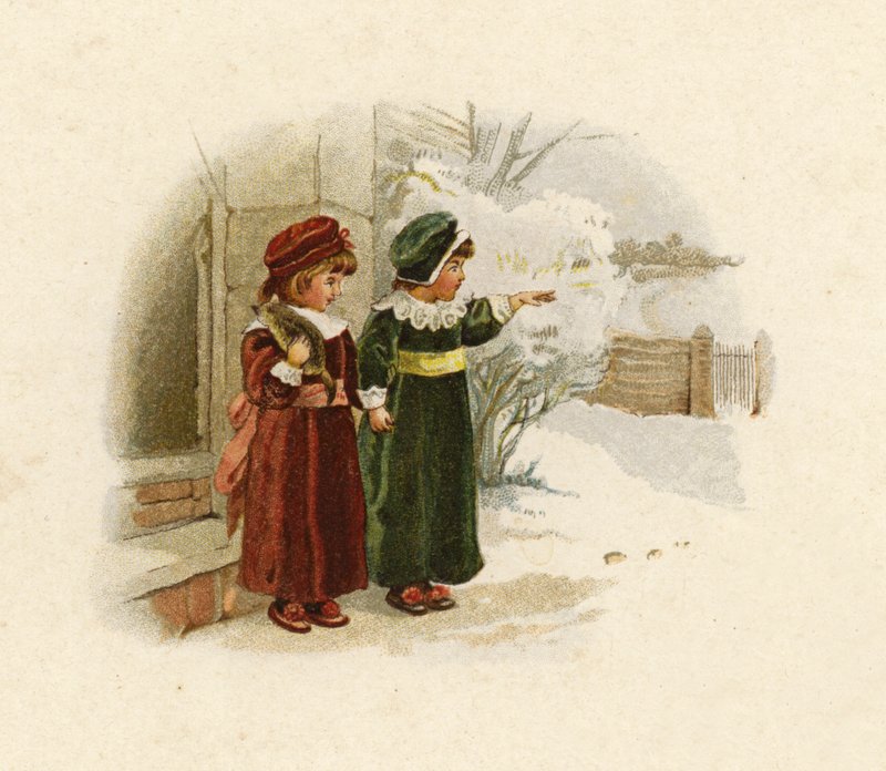 Illustration för Jultomtens ankomst av English School