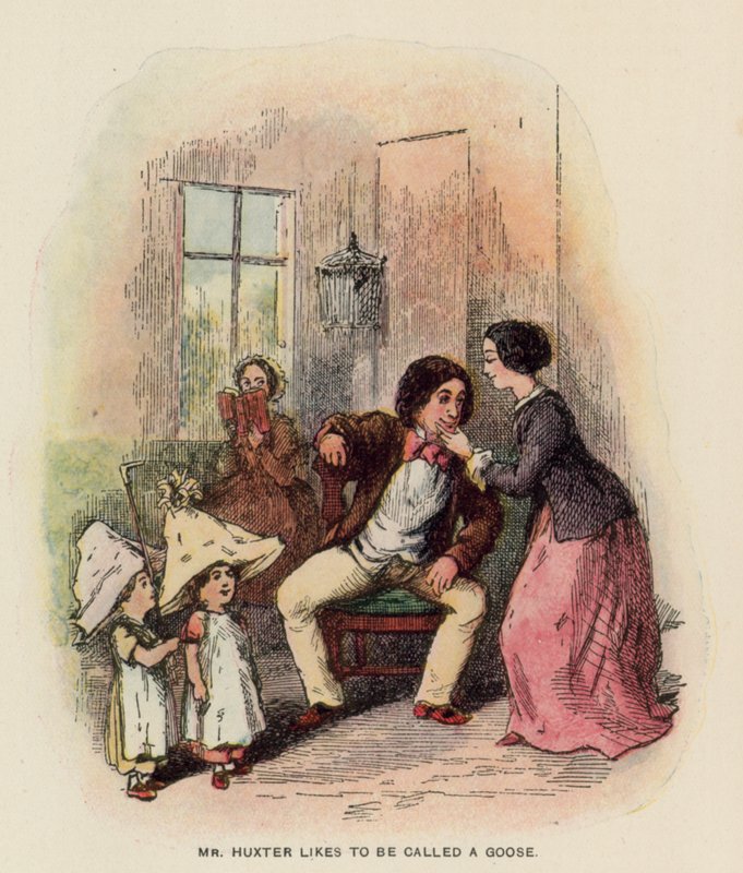 Illustration för The History of Pendennis av Thackeray av English School