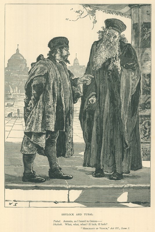 Illustration för Köpmannen i Venedig av English School