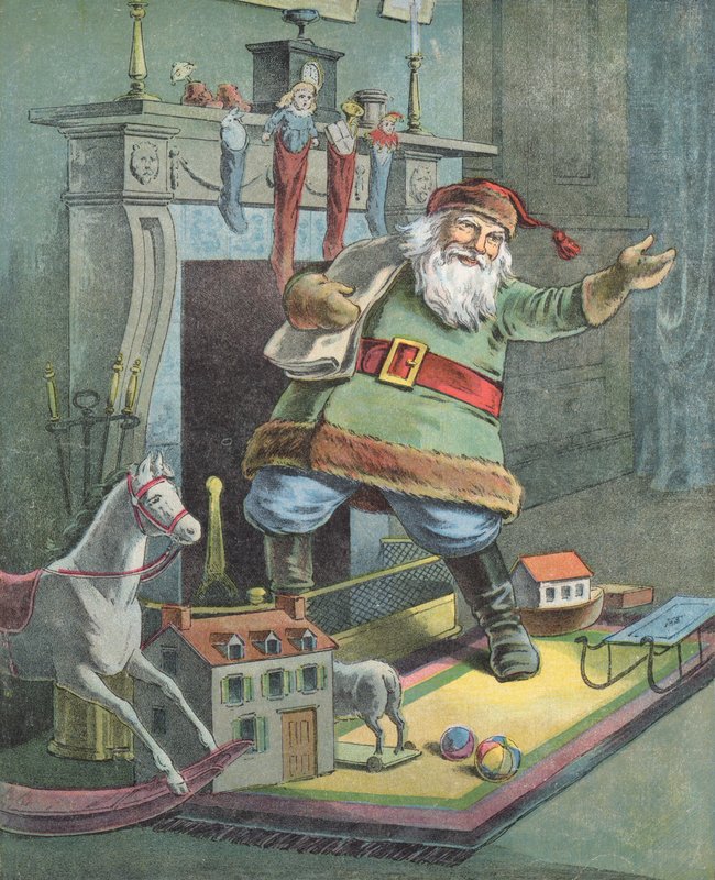 Illustration för natten innan jul av English School