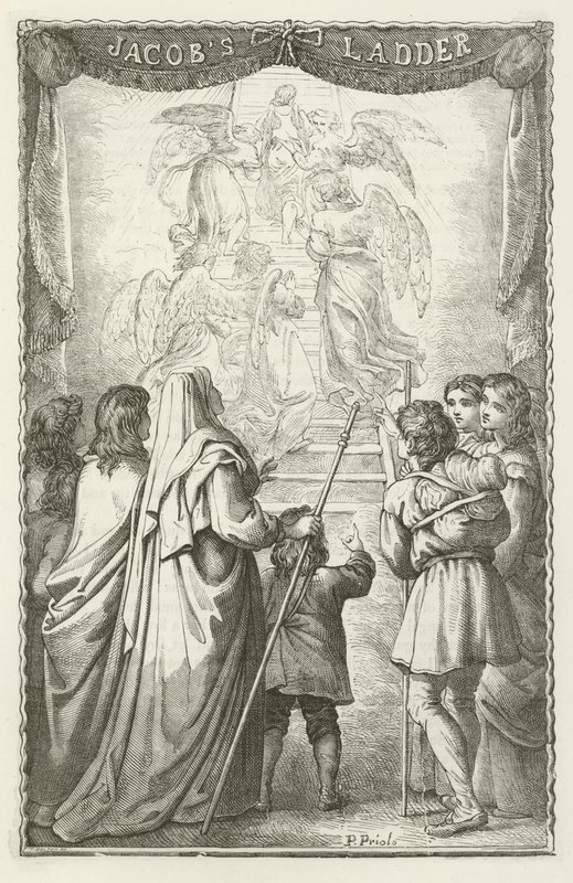 Illustration för The Pilgrims Progress av John Bunyan av English School