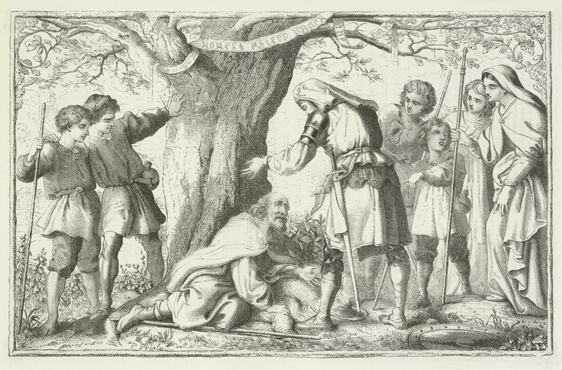 Illustration för The Pilgrims Progress av John Bunyan av English School