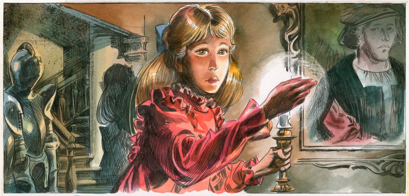 Illustration för The Secret Garden av English School