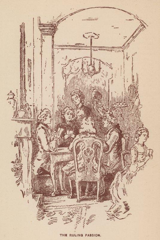 Illustration för The Virginians av Thackeray (litho) av English School