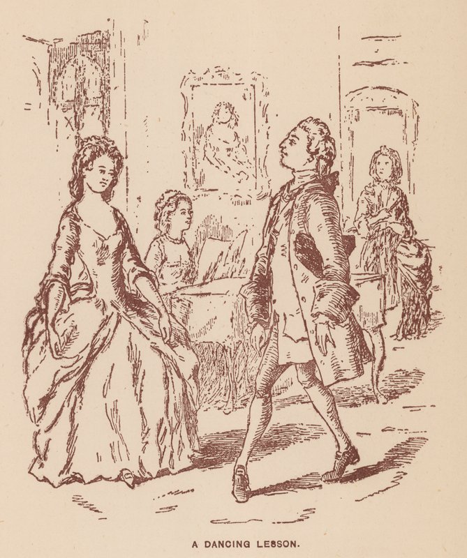 Illustration för The Virginians av Thackeray (litho) av English School