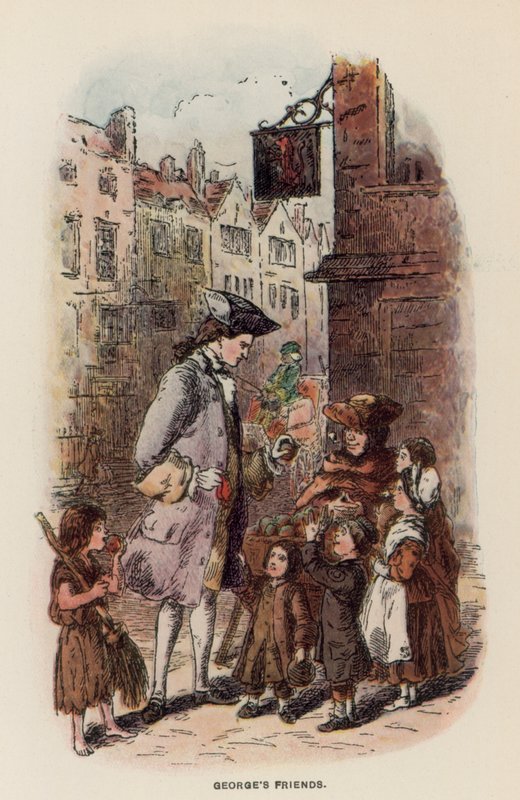 Illustration för The Virginians av Thackeray av English School