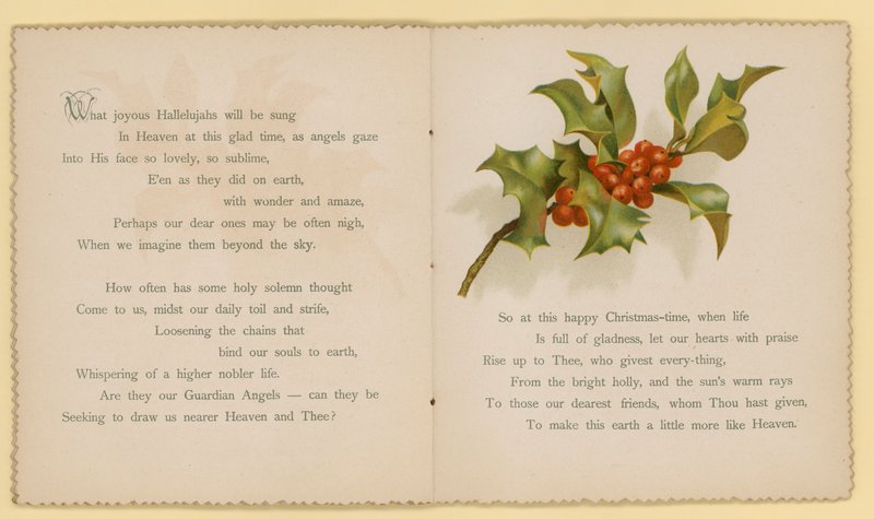 Illustration till Tidings Of Joy av Dora Ross (färglitografi) av English School