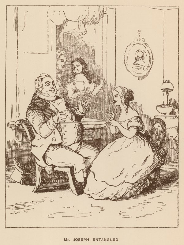 Illustration för Vanity Fair av Thackeray (litho) av English School
