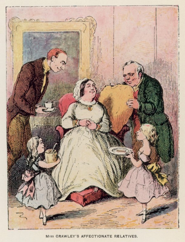 Illustration för Vanity Fair av Thackeray av English School