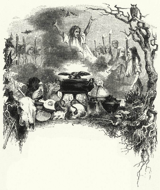 Illustration för baletten, La Sylphide (gravyr) av English School
