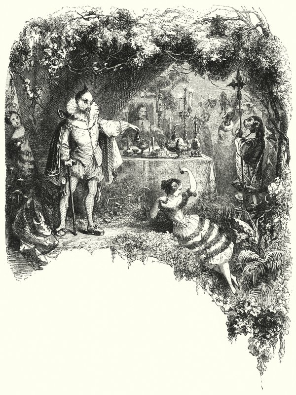 Illustration för baletten, Le Diable boiteux eller Djävulen på två pinnar (gravyr) av English School