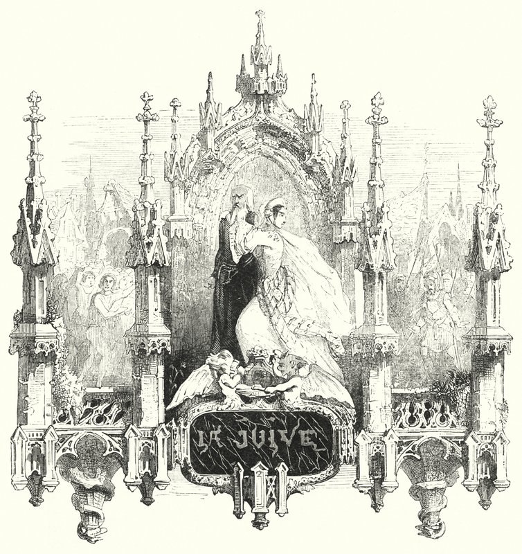 Illustration till operan La Juive av Fromental Halevy (gravyr) av English School