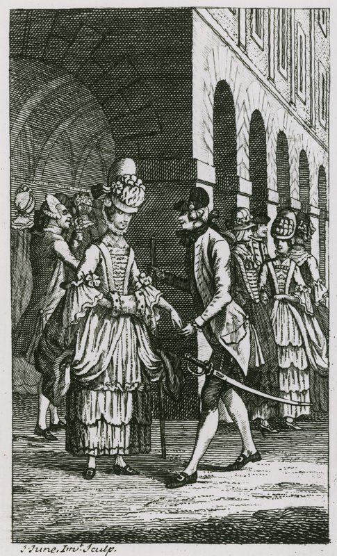 Illustration i Harriss List, upplagan av 1773 av English School