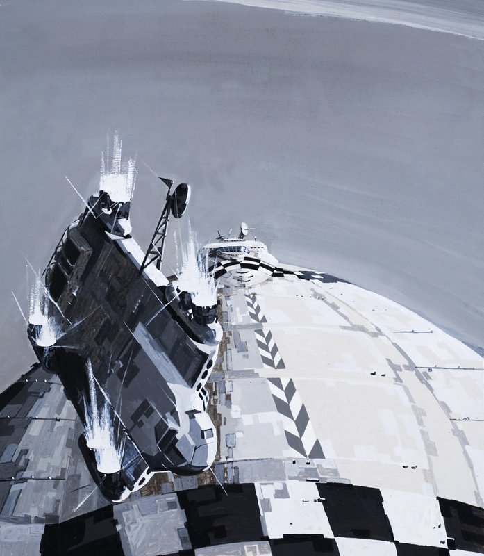 Illustration till berättelse av Arthur C Clarke av English School