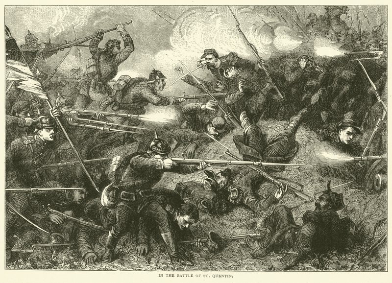 I slaget vid St Quentin, januari 1871 av English School