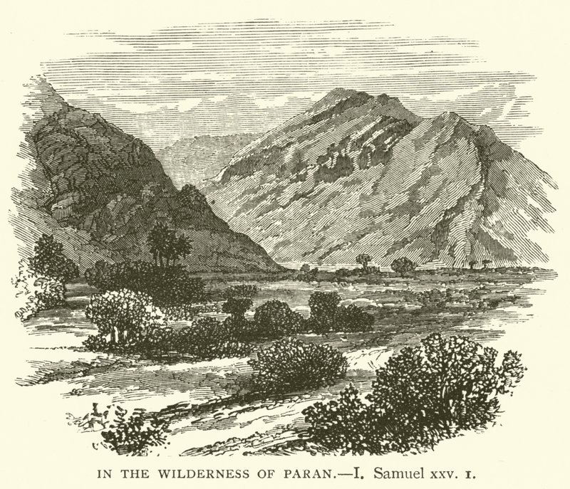 I öknen Paran, I, Samuel, xxv av English School