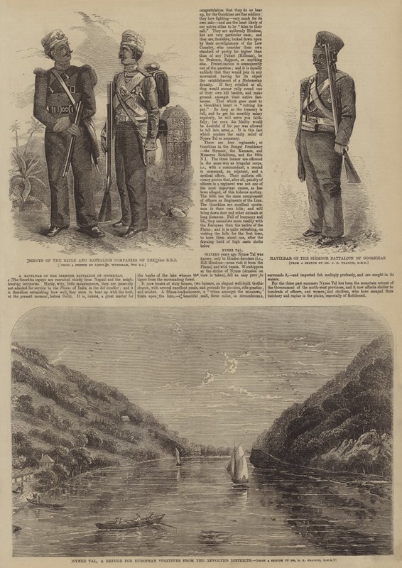 Indiska upproret 1857 (gravyr) av English School