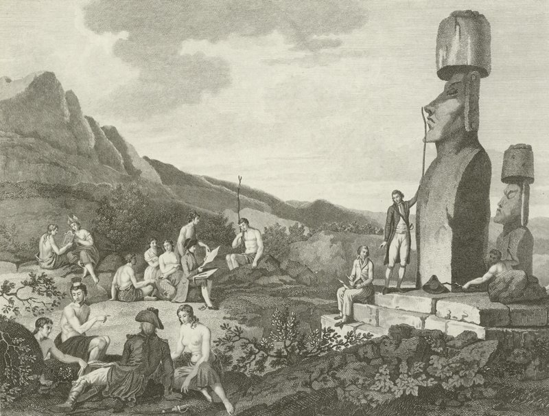 Påsköns invånare och monument av English School