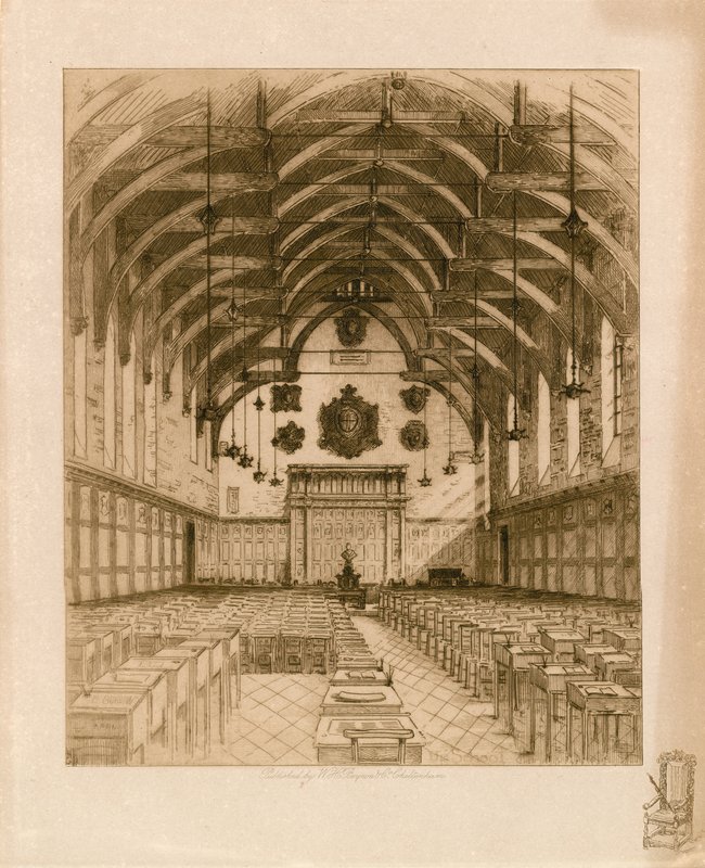 Interiör av Westminster School av English School