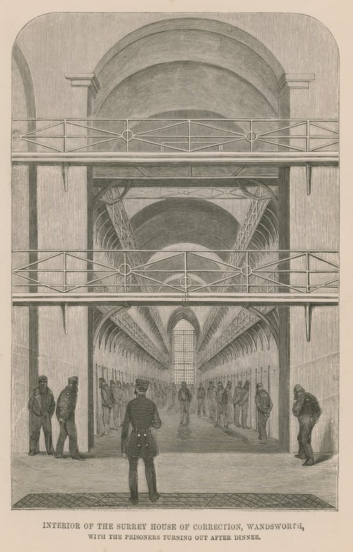 Interiör av Surrey House of Correction av English School