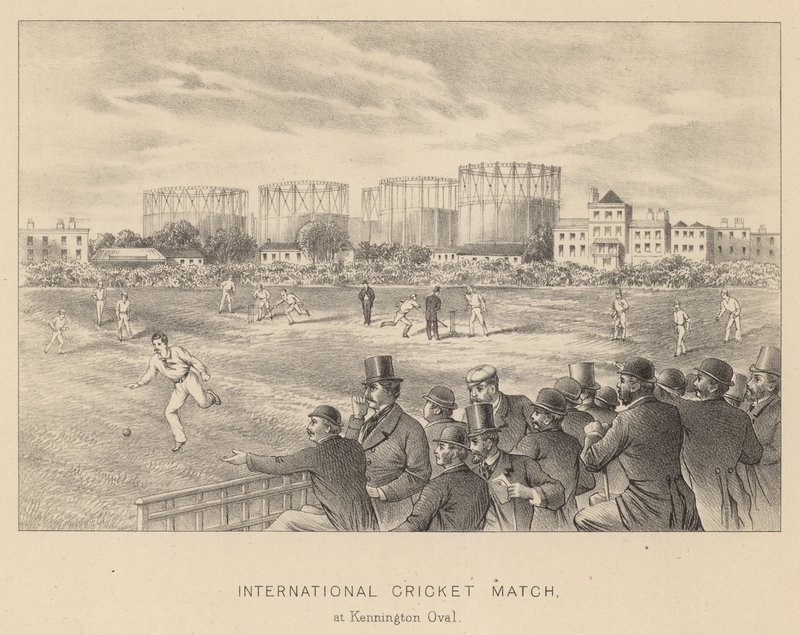 Internationell cricketmatch på Kennington Oval av English School
