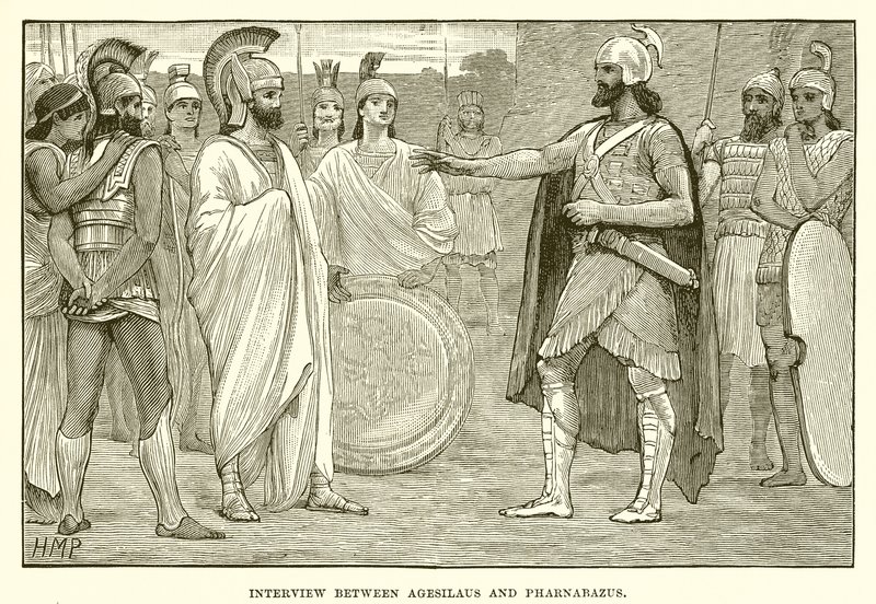 Intervju mellan Agesilaus och Pharnabazus av English School