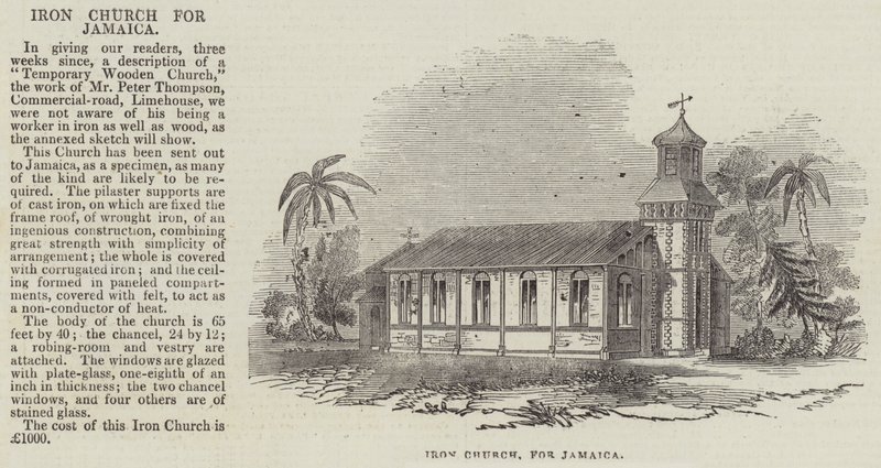 Iron Church for Jamaica (gravyr) av English School