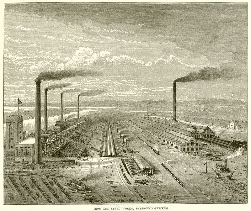 Järn- och stålverk, Barrow-in-Furness av English School