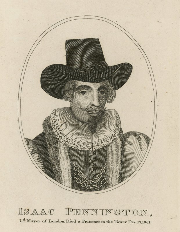Isaac Pennington, borgmästare i London av English School