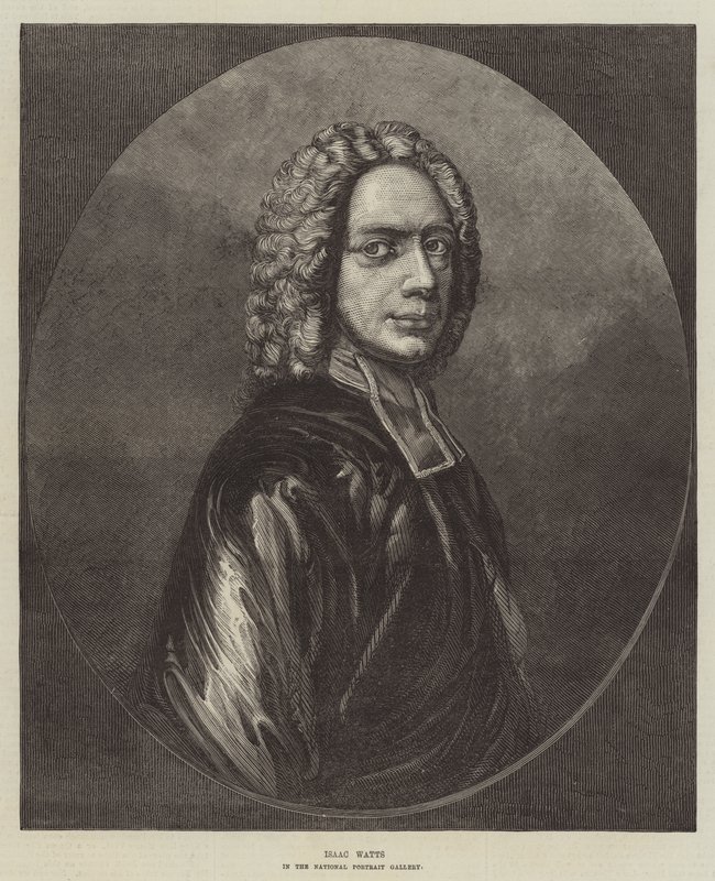 Isaac Watts, i National Portrait Gallery (gravyr) av English School