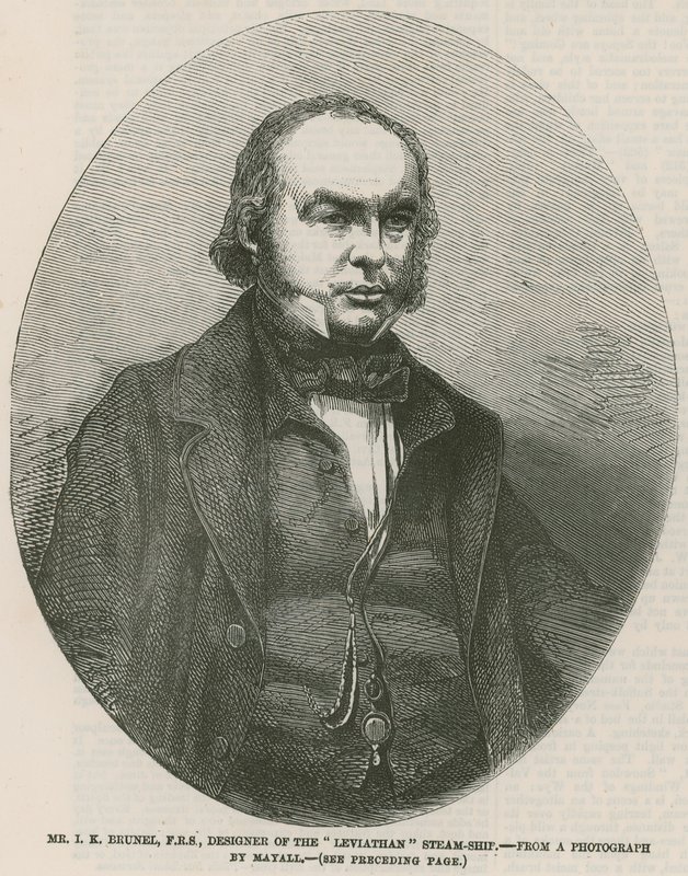 Isambard Kingdom Brunel, designer av ångfartyget Leviathan av English School