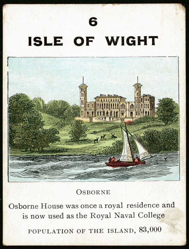 Isle of Wight (färg litho) av English School