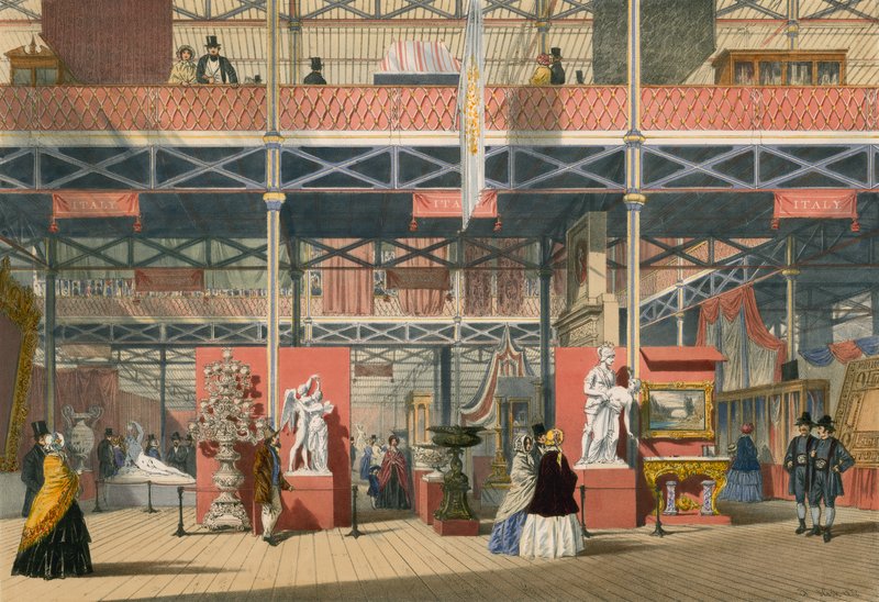 Italien, den stora utställningen 1851 av English School